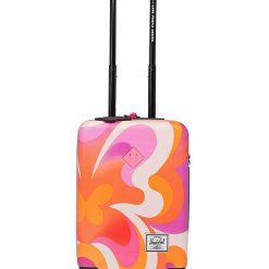 x Jade Purple Brown Butterfly Swirl Day Herschel Heritage Hardshell Large Carry Spinner Suitcase