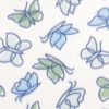 Sketched Blue Butterflies Blizzard Fleece Fabric