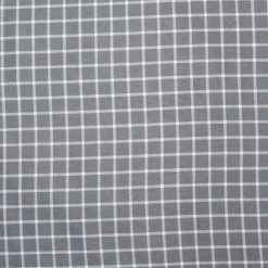 Super Snuggle Gray Windowpane Plaid Flannel Fabric