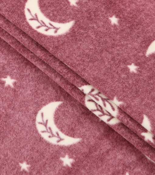 Celestial Moon Luxe Fleece Fabric - Image 2