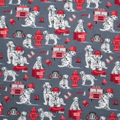 Fire Deptartment Dalmations Super Snuggle Flannel Fabric