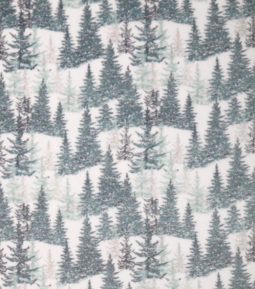 Sew Lush Fleece Fabric Winter Trees - Image 2