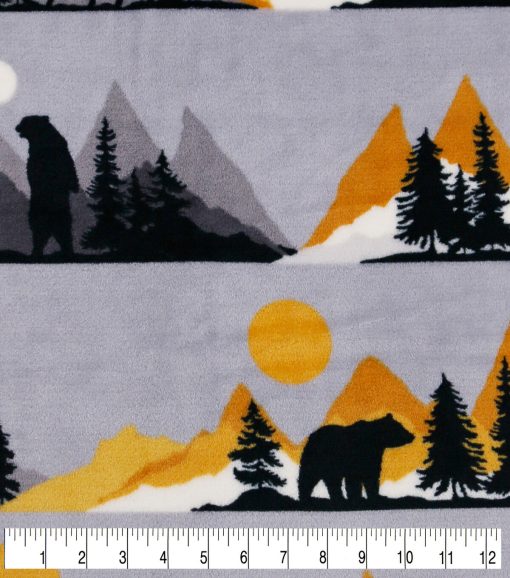 Wilderness Stripe Sew Lush Fleece Fabric - Image 3