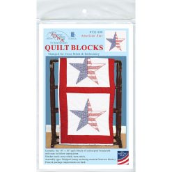 Jack Dempsey Needle Art 18 American Star Stamped Quilt Blocks 6pk