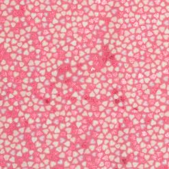 Packed Hearts on Pink Foil Cotton Fabric by Keepsake Calico
