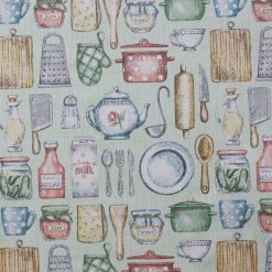 Baking Needs Mint Novelty Cotton Fabric