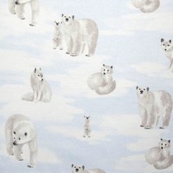Super Snuggle Polar Bears   Foxes Flannel Fabric