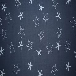 Starfishes on Navy Quilt Cotton Fabric by Quilter s Showcase