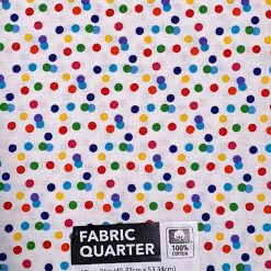 18 x 21 Confetti Dots Cotton Fabric Quarter 1pc by Keepsake Calico