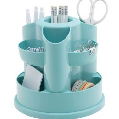 8 x 8 Blue Rotating Desktop Organizer