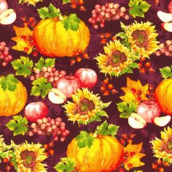 Fabric Traditions Harvest Icons with Berries Harvest Cotton Fabric