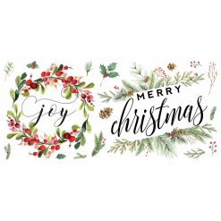 RoomMates Merry Christmas Wreath Peel   Stick Wall Decals