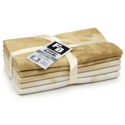 18 x 21 Tan Textured Cotton Fabric Quarters 5ct by Keepsake Calico