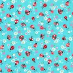 Fabric Traditions Lady Bug Novelty Metallic Cotton Fabric