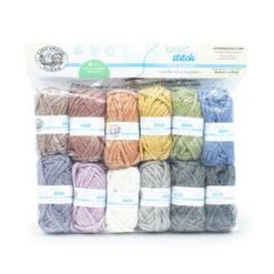 Lion Brand Basic Stitch Antimicrobial Thick   Quick 17yds Yarn 12 Bundle