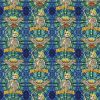 Grateful Dead Cotton Fabric Skeleton Hawk