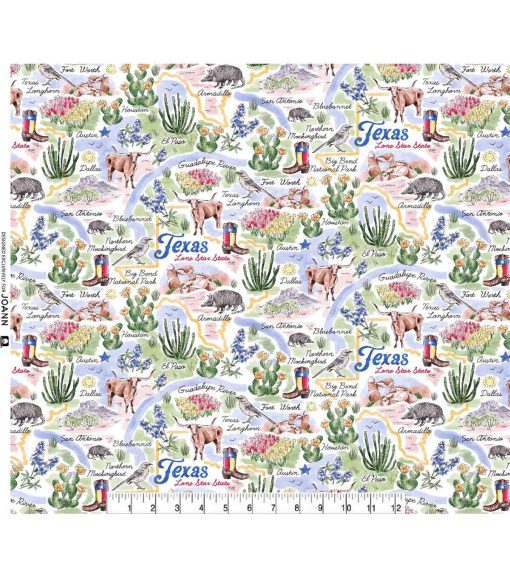 Texas State Pride Main Cotton Fabric - Image 2