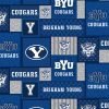 Brigham Young University Patch Fleece Fabric