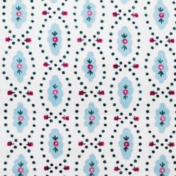 Blue Foulard Luxe Flannel Fabric