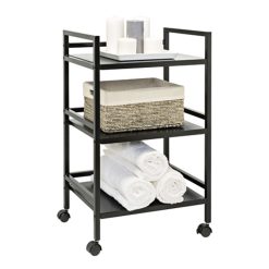 Honey Can Do 31 Black Metal Multi Purpose Rolling Cart 30lbs