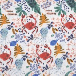 Watercolor Ocean Animals Anti Pill Fleece Fabric