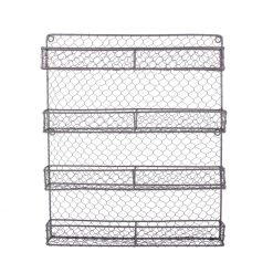 Design Imports 4 Tier Chicken Wire Spice Rack
