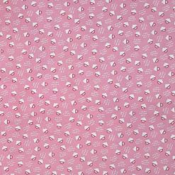 Cupcakes on Pink Novelty Cotton Fabric