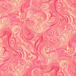 Fabric Traditions Coral Swirls Quilt Cotton Fabric by Keepsake Calico