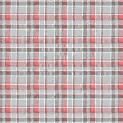 Gray Pink Plaid Super Snuggle Flannel Fabric