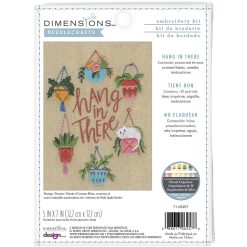 Dimensions 5 x 7 Hang in There Embroidery Kit