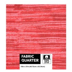 18 x 21 Red Textured Quilt Cotton Fabric Quarter by Keepsake Calico