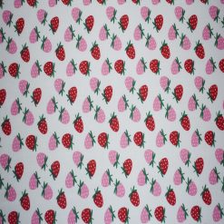 Pink   Red Mini Strawberries Quilt Cotton Fabric by Quilter s Showcase