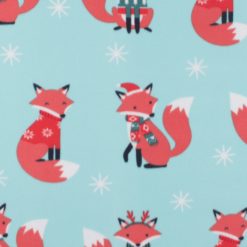 Fox In Scarf Blizzard Prints Fleece Fabric