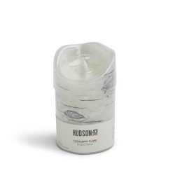 3 x 5 Birch Flickering Flame LED Wax Candle by Hudson 43