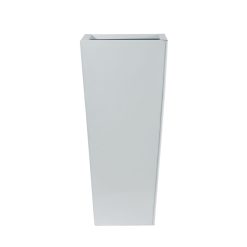 Nearly Natural 22 White Decorative Metal Tower Planter