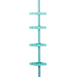 Bath Bliss Adjustable 4 Tier Tension Corner Shower Caddy