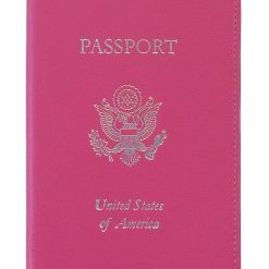RFID Blocking Gold Lettered Passport Case