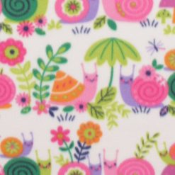 Happy Snails Blizzard Fleece Fabric