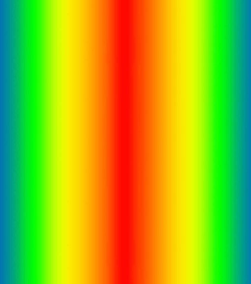 Novelty Cotton Fabric Ombre Rainbow