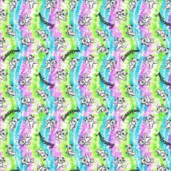 Grateful Dead Bright Tiedye Cotton Fabric