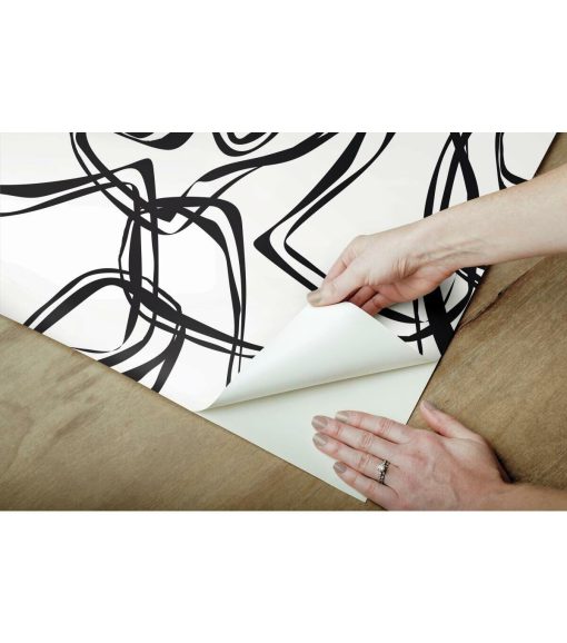 RoomMates Ribbon Trail Peel   Stick Wallpaper - Image 8