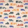 Beige Campers Novelty Cotton Fabric