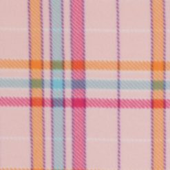 Bright Plaid On Pink Blizzard Fleece Fabric