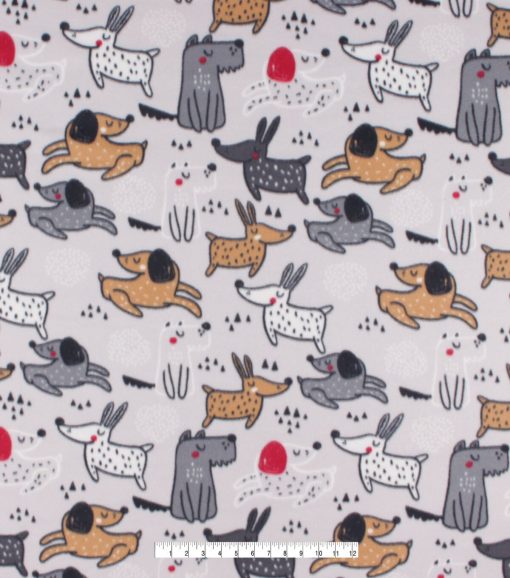 Happy Dog Blizzard Fleece Fabric - Image 4