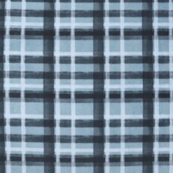 Blue Cross Plaid Anti Pill Fleece Fabric