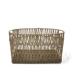 14 x 10 Bamboo Open Weave Basket by Place   Time