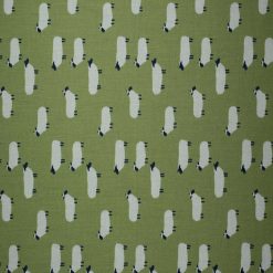 Barnyard Sheep on Green Cotton Fabric by Quilter s Showcase