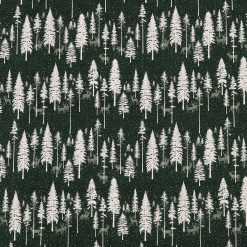Forest on Green Super Snuggle Christmas Flannel Fabric