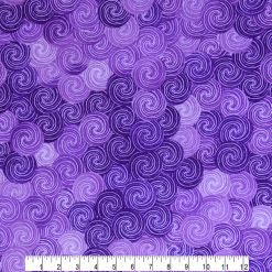 Purple Shade Swirls Quilt Cotton Fabric by Keepsake Calico