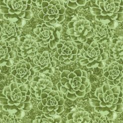 Pearlescent Green Succulent Quilt Cotton Fabric by Keepsake Calico